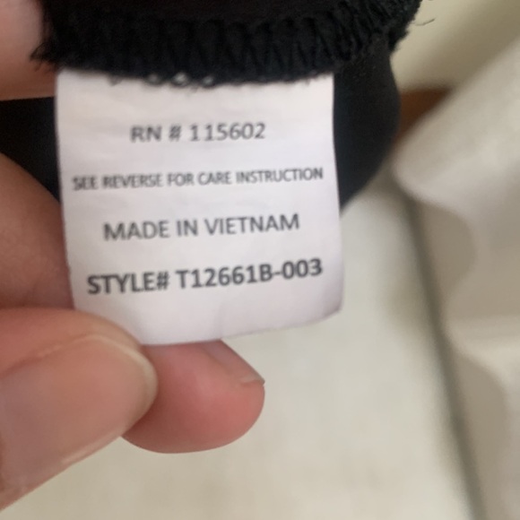 LUSH Black Sheer Tank Top - Picture 4 of 5